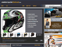 Tablet Screenshot of motorcyclehelmet.com